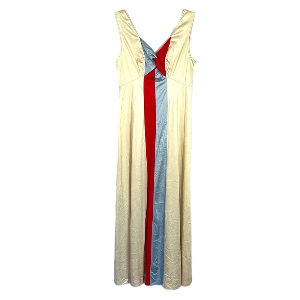 VTG mod contrasting stripe gown